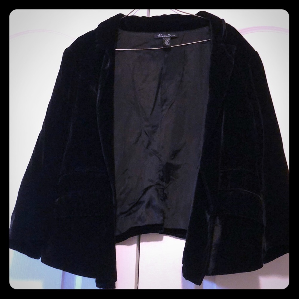 Kenneth Cole Loose fitting fall suede cardigan